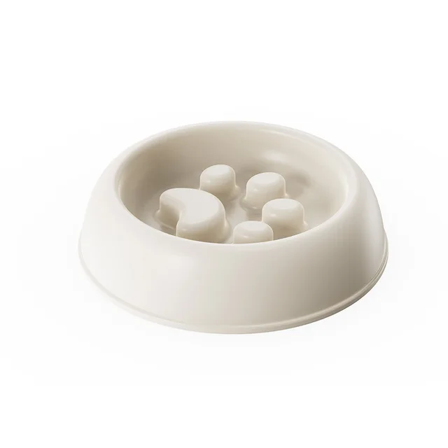 Cat Slow Feeder Bowl Anti-Choking Pet Food Dish Non-Gulping Feeding Utensil for Kitten Small Cat 2