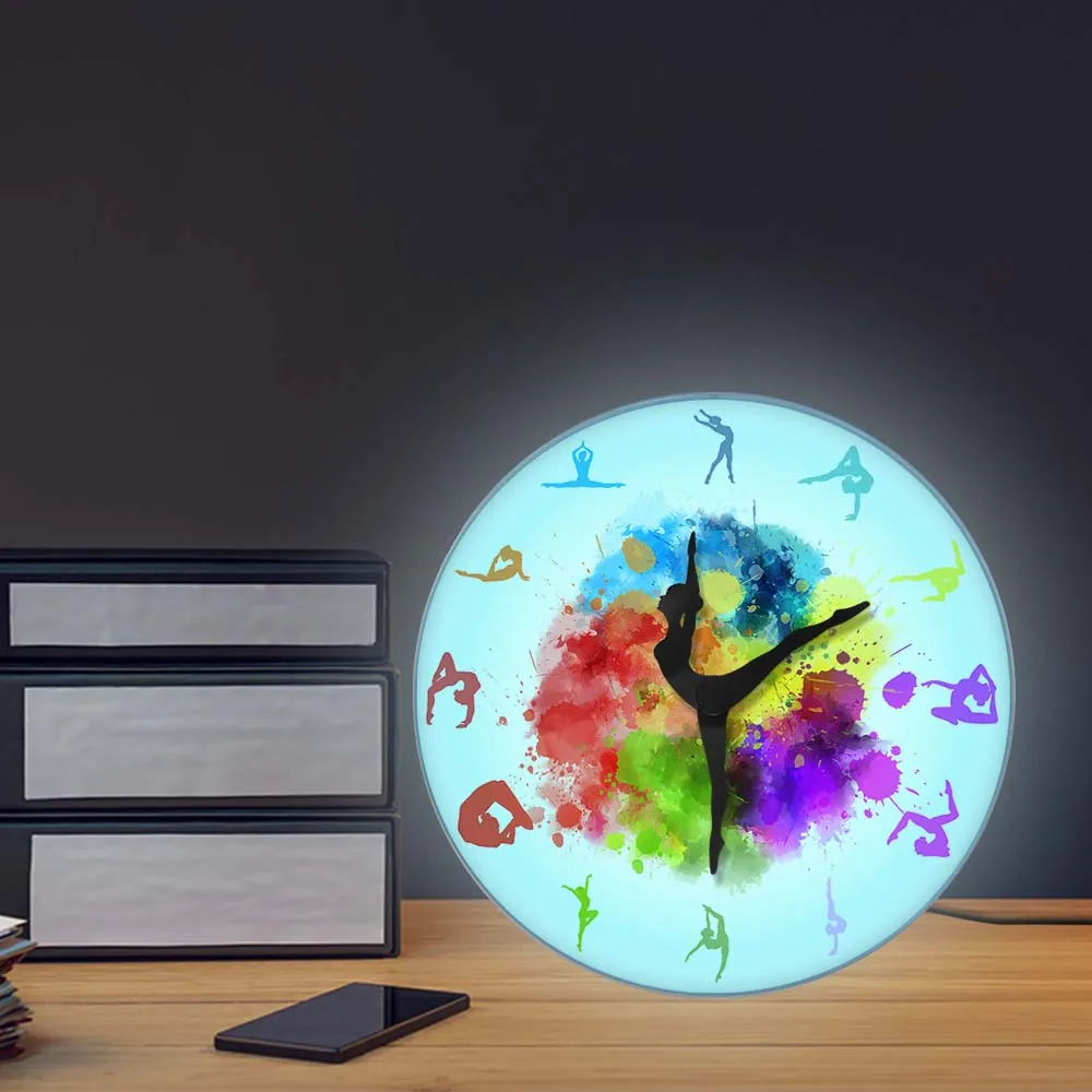 Orologio Da Parete Silenzioso 24 Cm – Mosaico Viola Acrilico – Per Soggiorno, Camera, Ufficio