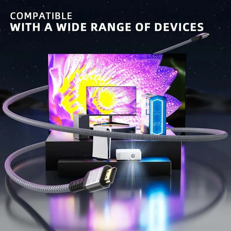 Ultra High-Speed 8K HDMI 2.1 Cable with EARC Support