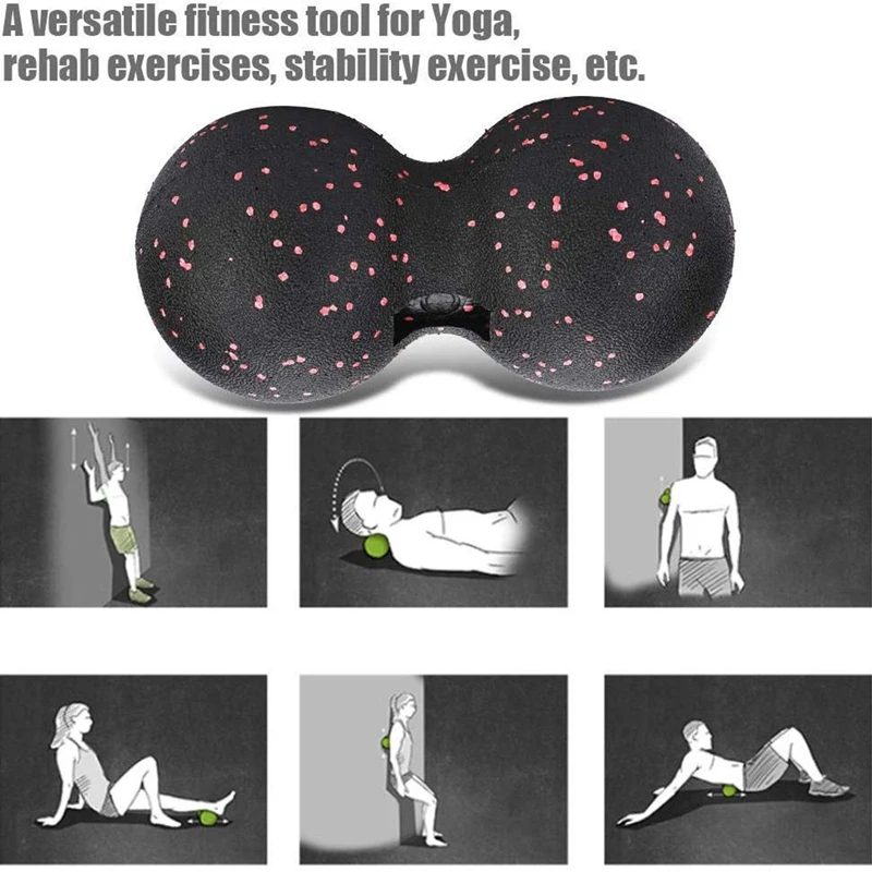 Massage Ball Fitness Ball EPP Lacrosse Myofascia Ball Peanut Massage Ball High Density Lightweight Fitness Body Fascia Exercise Relieve Pain Yoga