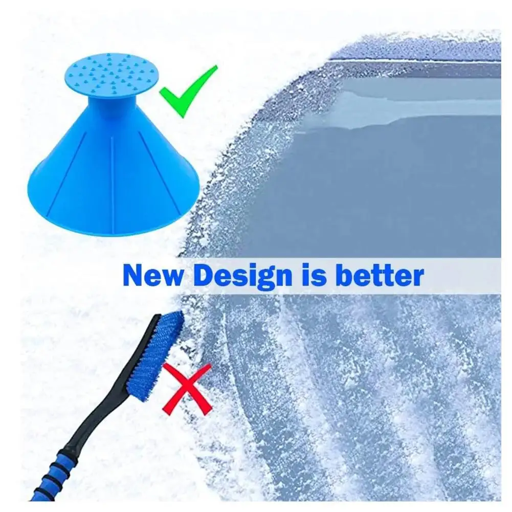 Winter Auto Car Magic Window Windshield Ice Scraper Shaped Funnel Snow Remover Deicer Cone Tool Scraping A Round Deicing windshield shovel windshield deicing instrument snow ice scraper car deicer