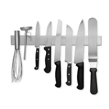 스테인레스 스틸 나이프 스탠드 마그네틱 나이프 거치대 벽 블록 보관 랙, 칼 주방 액세서리 정리함
