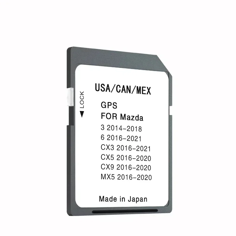 최신 업데이트 지도 버전 네비게이션 SD GPS 카드 북미 for Mazda 3 6 CX3 5 9 MX5 무료 배송