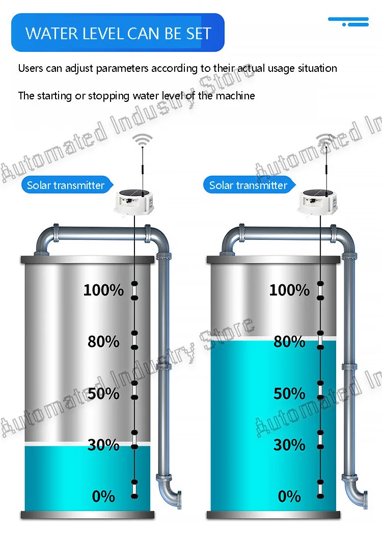 T200S Fully automatic remote wireless water level controller water pump water to