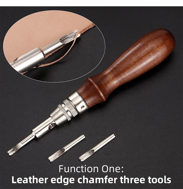 Aazon.co: Leather Groover Tool, 7 In 1 Pro Adjustable Stitching