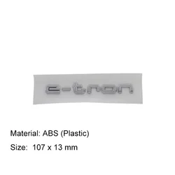 3D Premium Electric Car Emblem Badge Sticker (Chrome - e - tron)