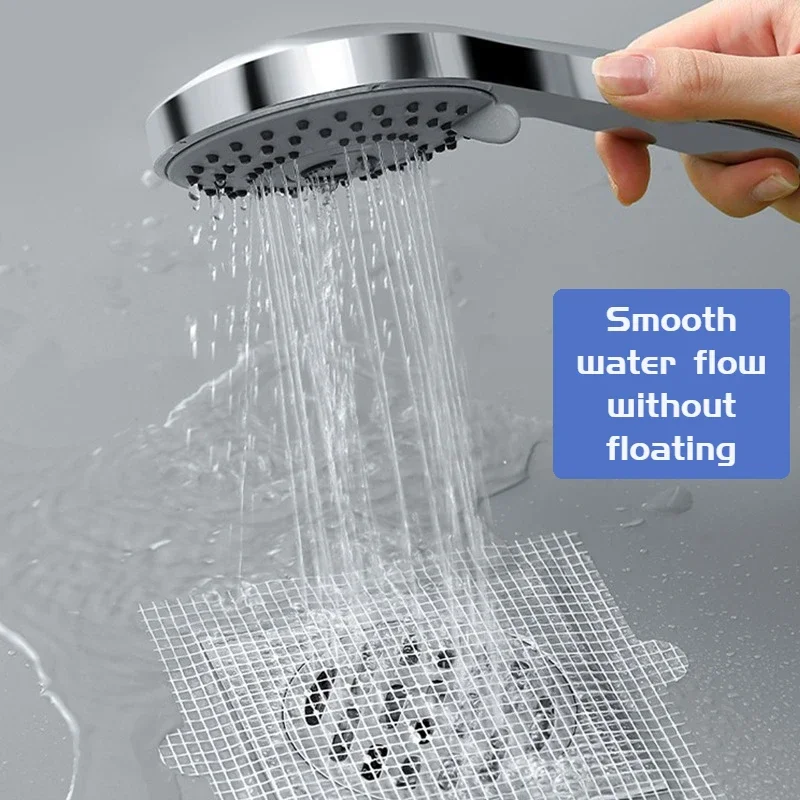 Accessory Bathroom Shower Curtain Drain Sticker Grid Shower Hairs Floor Sink Disposable Kitchen Strainer Paper Mesh Net a Take