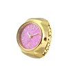 New Style Watch Rings Female Personality Golden Simple Number Glitter Student Accessories Gifts Male Fashion Finger Clock Ring 5