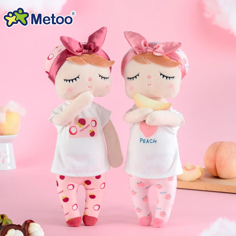 

"34cm Soft Metoo Fruit Angela Doll Stuffed Plush Toys Watermelon Peach Fresh Cute Kawaii Kids Birthday Christmas Gift for Girls