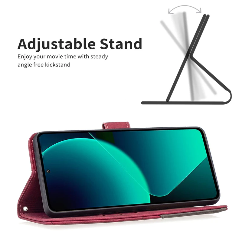 Wallet Suitable Men And Women Fip Magnetic Leather For Xiaomi 13T Redmi K60 Ultra Case Cover_voghion.com