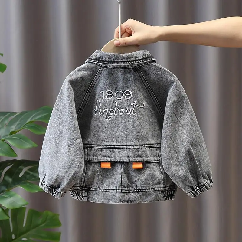 

Boys Girls Denim Jacket Spring Autumn New Jackets Children's Casual Coat Kids Korean Style Jackets Boys Jacket Boy Clothes
