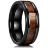 Bagues en titane et acier pour hommes, couleur violette, incrustation de coquille d'ormeau colorée, anneaux en acier inoxydable pour hommes, bijoux de mariage