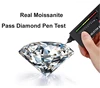 Bague de fiançailles en moissanite scintillante 1CT 6,5 mm pour homme, bague de mariage en platine véritable PT950, certifiée, magnifique bijou pour homme