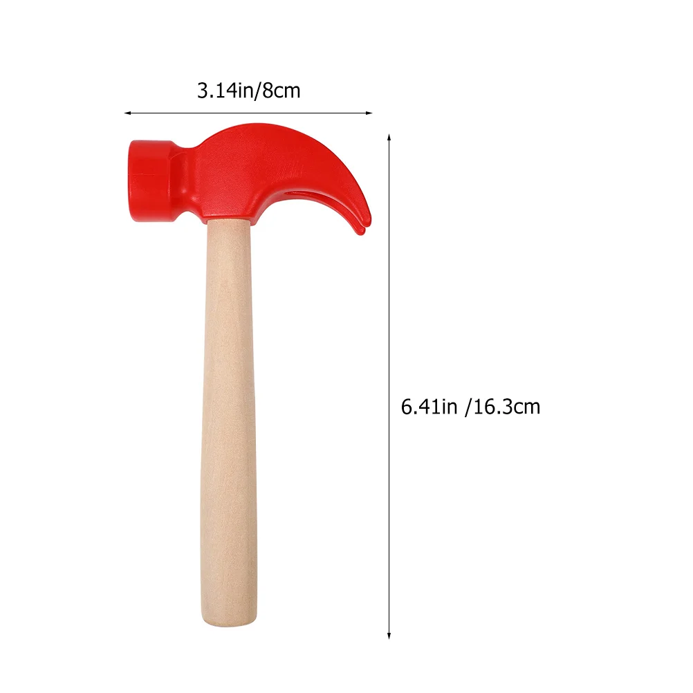 4 Pcs Hammer Baby Early Educational Wooden Puzzle Simulation Children Red Disassemble Hammers Toddler 5