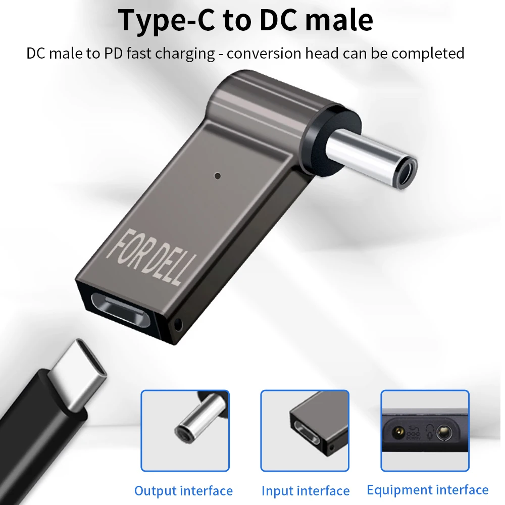 100W 5A PD Laptop Charger DC to Type C Adapter