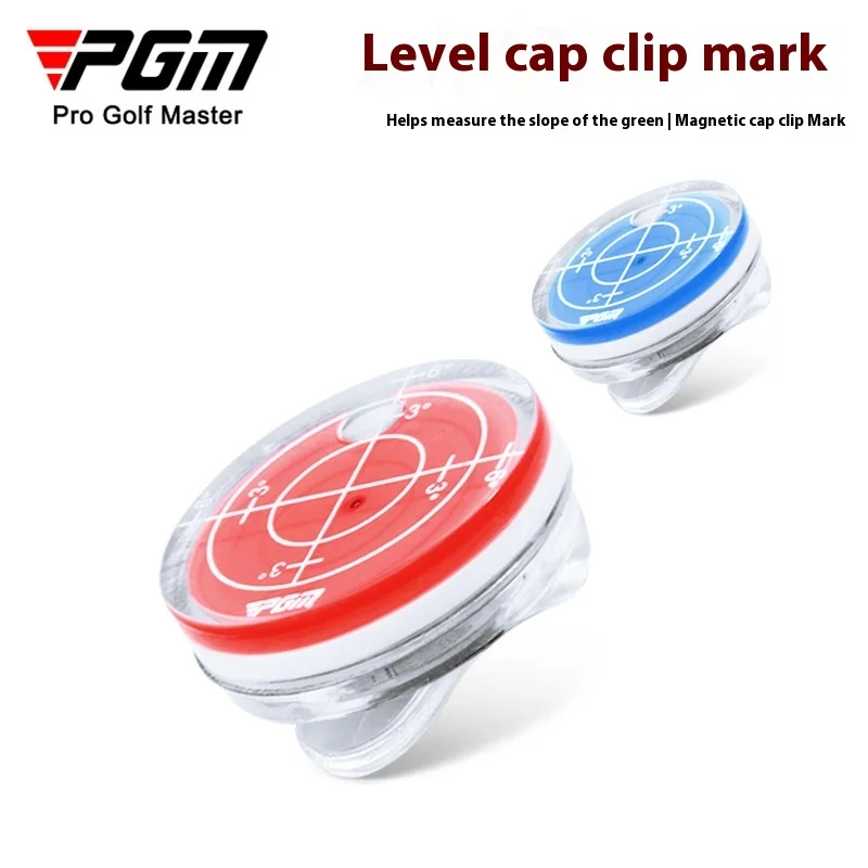 PGM Golf Supplies Level Cap Clamp Mark Magnetic Cap Clamp Ball Position Mark Red/Blue MK011