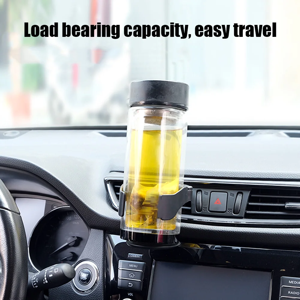 Multifunctional Car Air Vent Cup Holder Air Outlet Water Bottle Ashtray Holder Drink Beverage Insert Stand Mount Container Rack