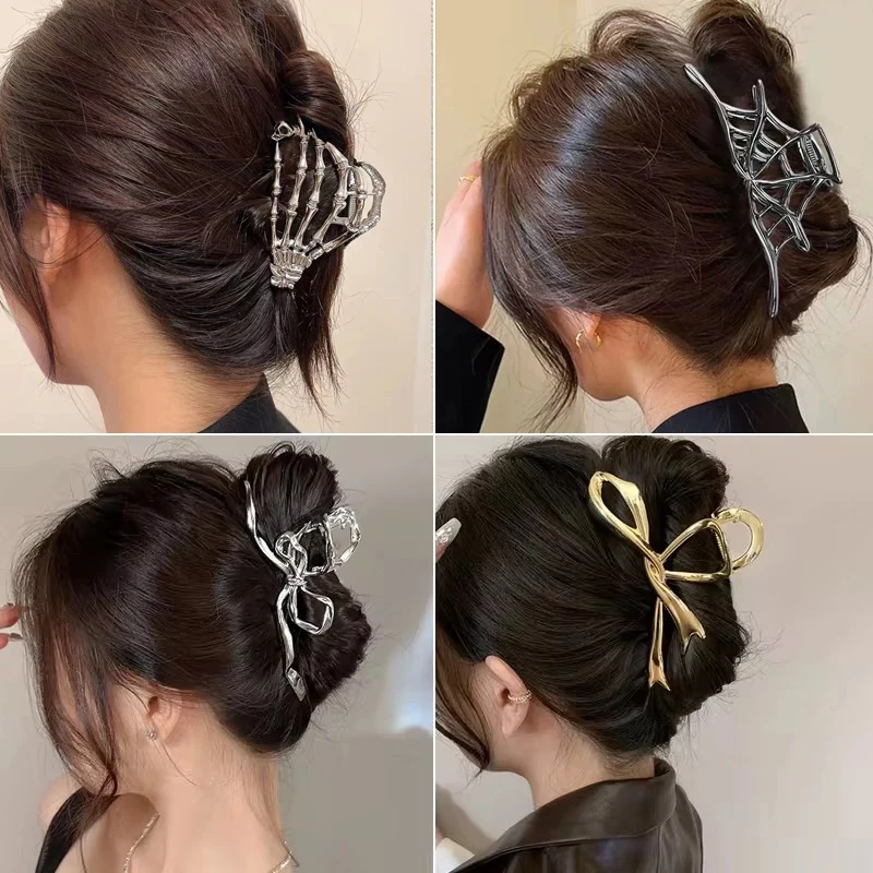 Mode Metall Stern Haar Krallen Clips für Frauen Mädchen Klemmen Korea geometrische Haar Krabben Haarnadeln Haars pangen Kopf bedeckung Haarschmuck