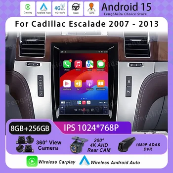 Autoradio 4G BT Android Auto per Cadillac Escalade 2007 2008 2009 2010 - 2013, Navigatore GPS, Lettore Multimediale Video, Senza DVD 2din