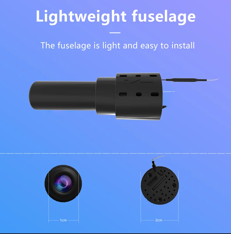 Ansicht von Kameraobjektiv und Gehäusedesign