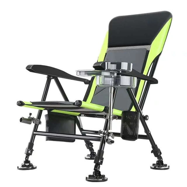 Multifunctional Fishing Chair Foldable Beach Fishing Chair Recliner  Adjustable Leg Portable Fishing Chair Outdoor Camping Hiking - Fishing  Chairs - AliExpress