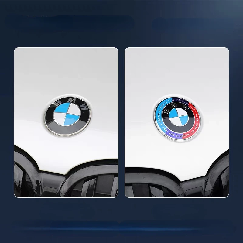 자동차 후드 전면 후면 트렁크 엠블럼 배지, BMW 50 주년 기념 에디션 E36 E46 E53 E90 E60 E93 E87 G01 G20 X3 X5 F30 F20, 7 개