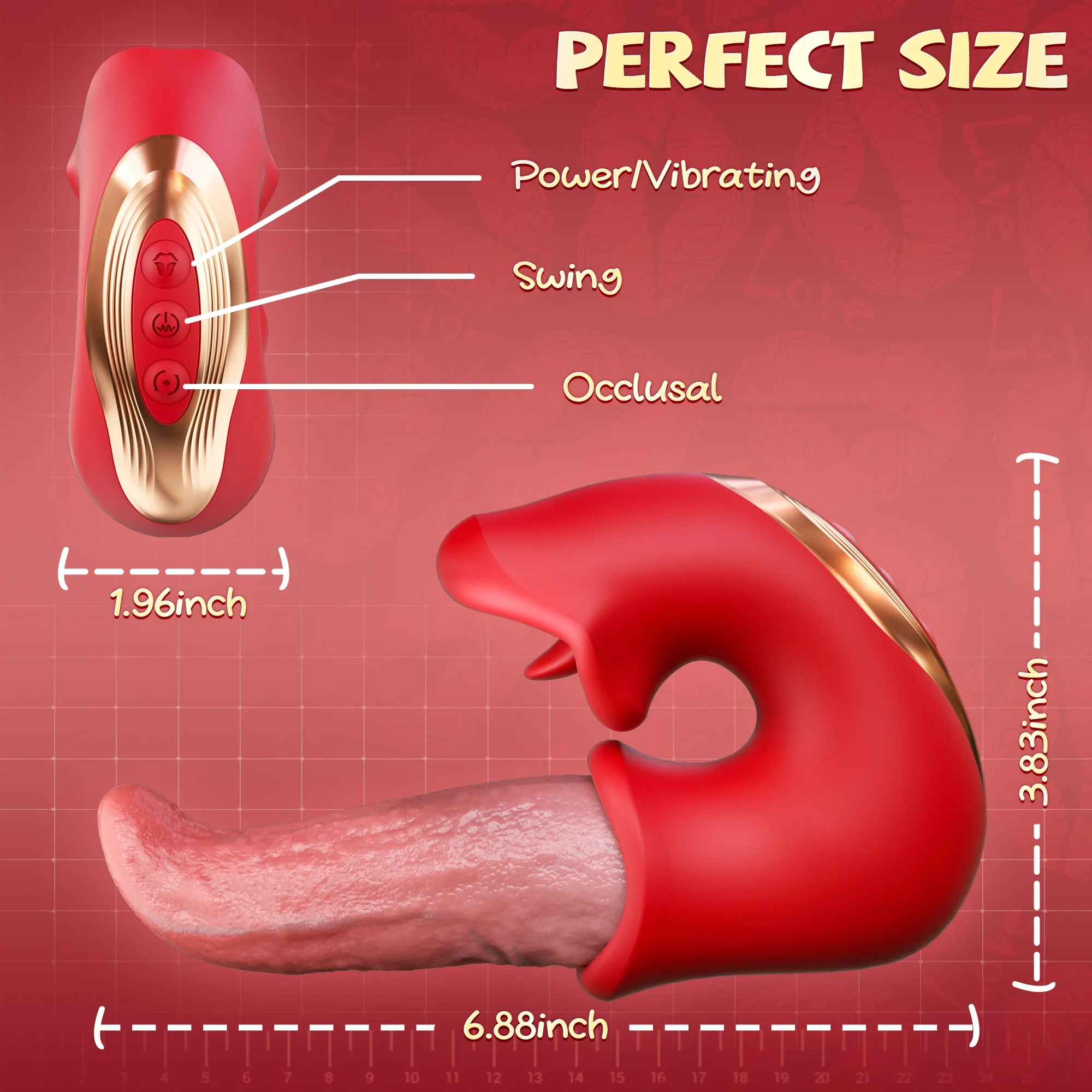 3-In-1 Realistic Tongue Dildo Vibrator - Image 6