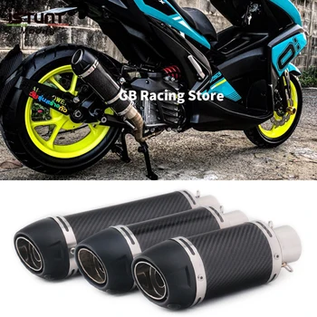 51MM Universal Motorcycle Exhaust Pipe Modified Left Right Escape Moto Muffler Removable DB Killer For DUKE 790 890 Z900 MT09 R1