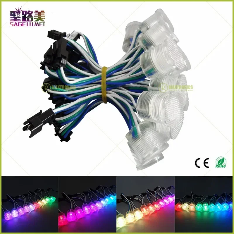 DC5V WS2811 LED Pixel Point Light Diameter 20mm SMD5050 Individually Addressable Programmable WS2812 Pixel Modules 20/50/100pcs