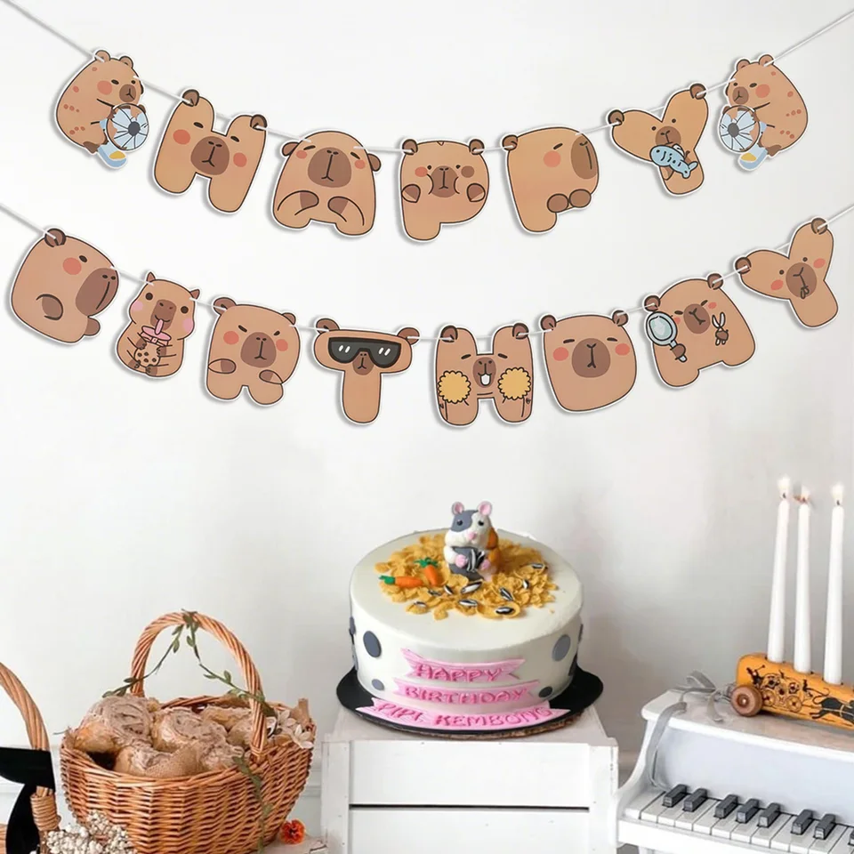 Colorful Capybara Birthday Card Capy Birthday Funny Birthday Card For Her Capybara Cards