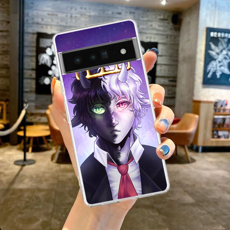 Funny Ranboo Dream SMP Silicone Shockproof Clear Phone Case