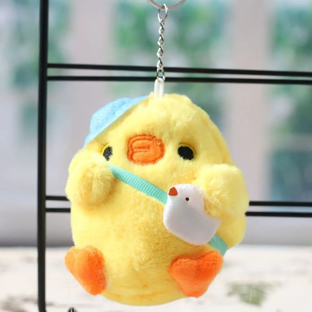 

Pendant Christmas Gifts Key Chain Hanging Accessories Little Yellow Chicken Pendant Plush Keychain Keyring Chicken Plush Toy