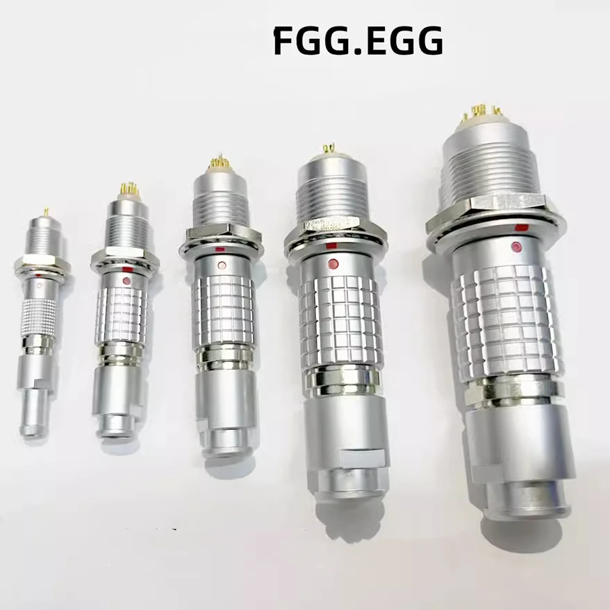 LEMO 커넥터 호환, 12mm 홀 푸시 풀 서클 셀프 래칭 방수 항공 커넥터, 01B FGG 플러그 EGG 소켓