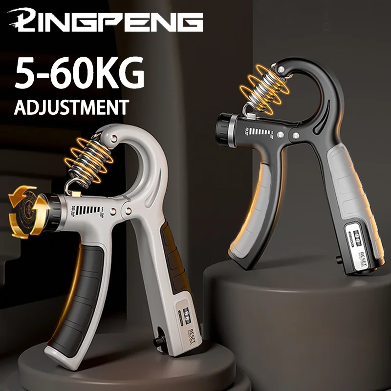 5-60Kg Adjustable Heavy Gripper Fitness Hand Exerciser Grip Wrist Training Increase Strength Spring Finger Pinch Carpal Expander