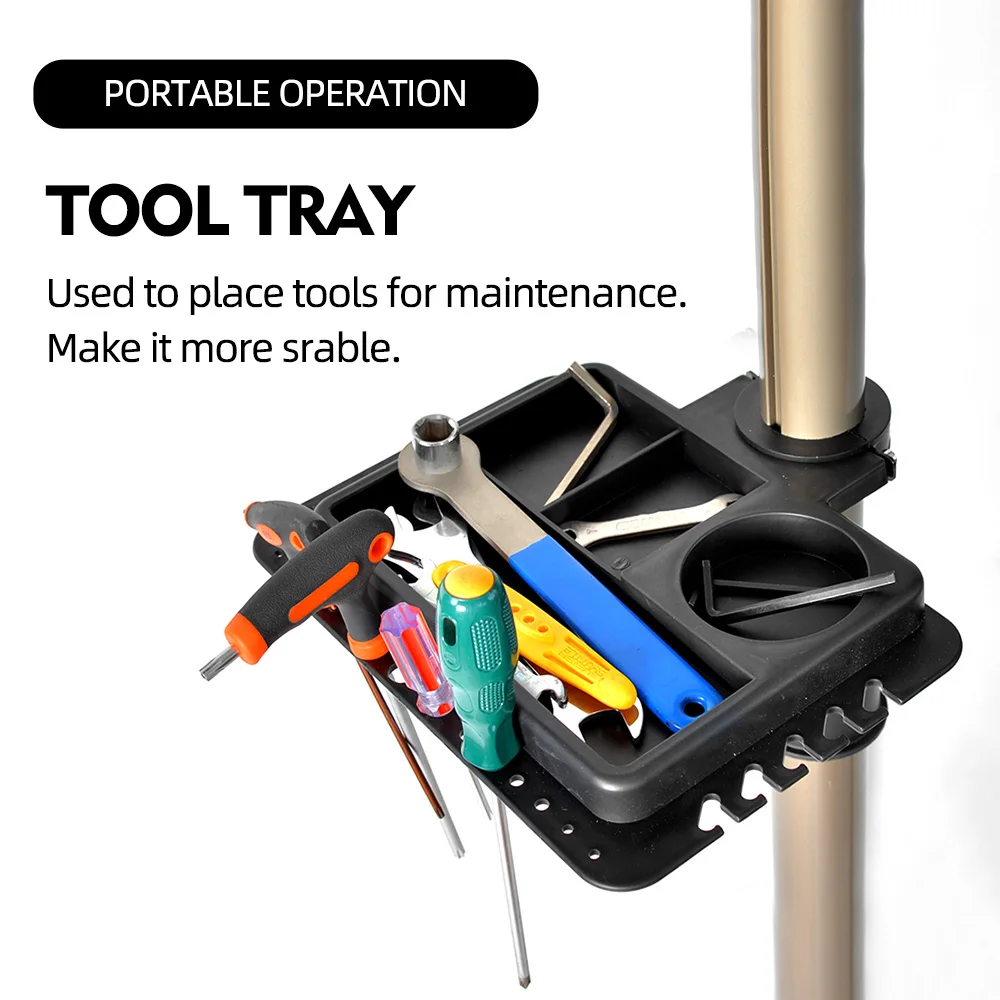 Bike Rack Holder Storage Bicycle Repair Stand Aluminum Alloy Bike Work Stand Professional Bicycle Repair Tools Adjustable Fold 2