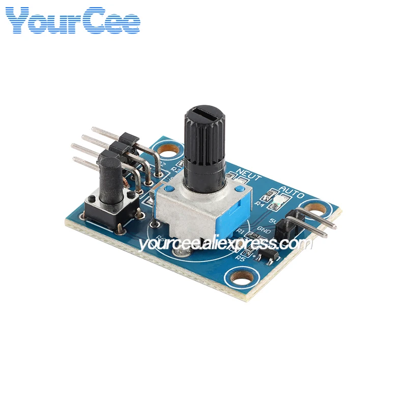 2 pces/1pc 5v servo controlador engrenagem de direção depuração módulo placa testador com interruptor potenciômetro rotativo três modos controle