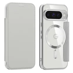 Gold Shield Magnetic Snap Artificial Leather Phone Case with Card Slot and Anti - Drop Protection - Google Pixel 10a (WD JJ3D50 - JD)