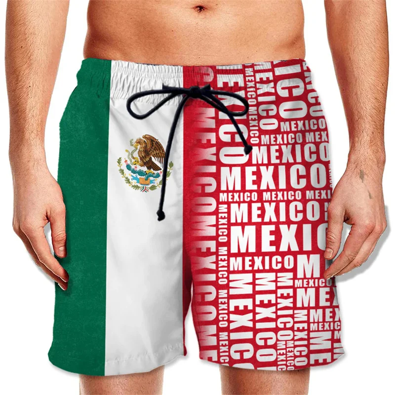 

Пляжные шорты с 3D-принтом флага Мексики для мужчин, детские шорты для серфинга, Летние плавки для отпуска, свободные быстросохнущие шорты для льда