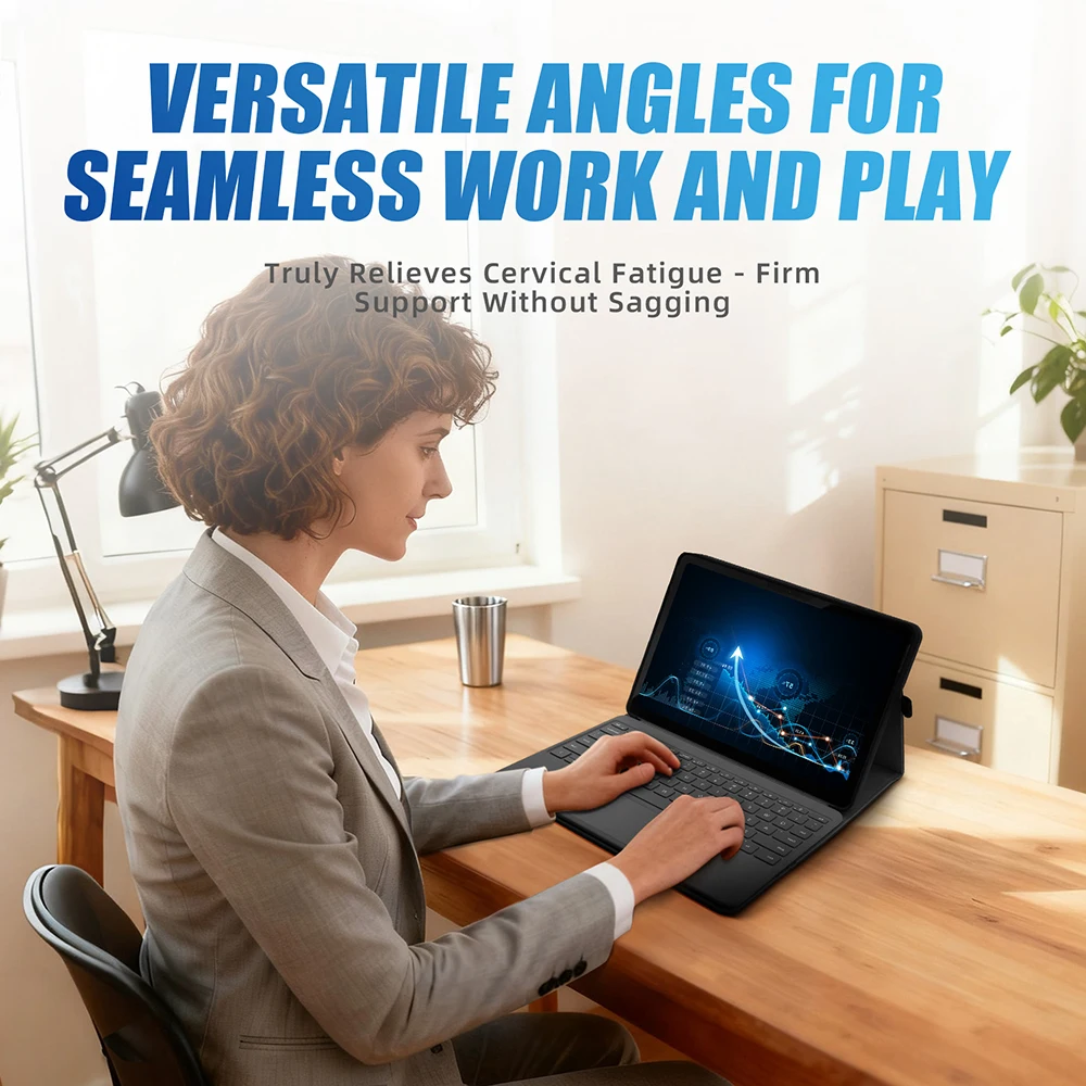 Premium Multi-Angle Folio Case with Keyboard Compatibility