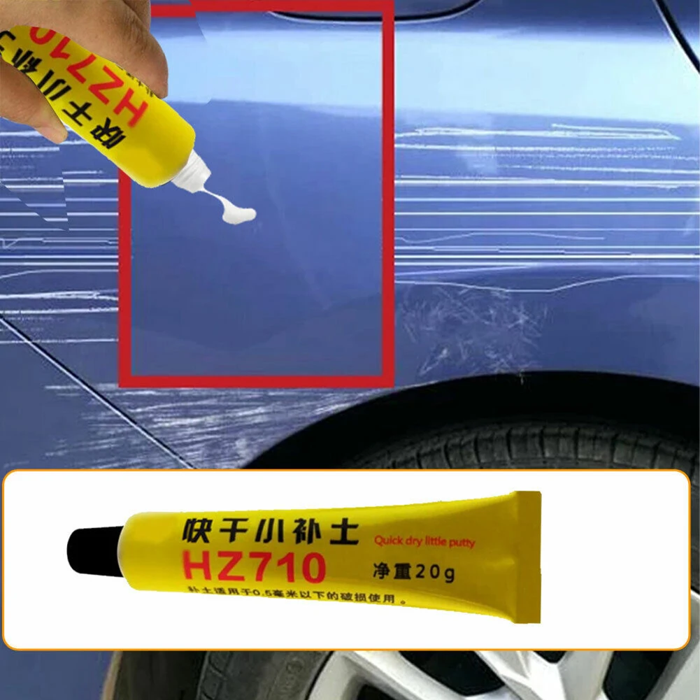 Car Body Putty Scratch Filler Smooth Painting Pen Scratch Repair Tool Quick Drying Scratch Repair Tool Red/gray/white/ Black 4