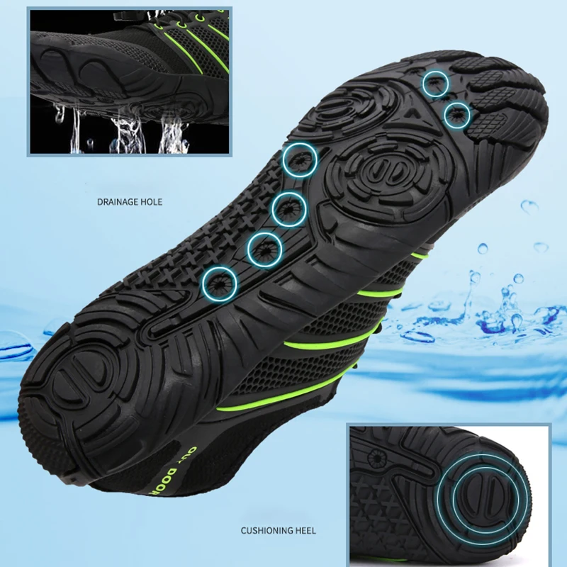 Unisex Quick Dry Aqua Shoes Non-slip Water Sports Sneakers Kayaking Wading Swimming Water Shoes Men Women Beach Fishing