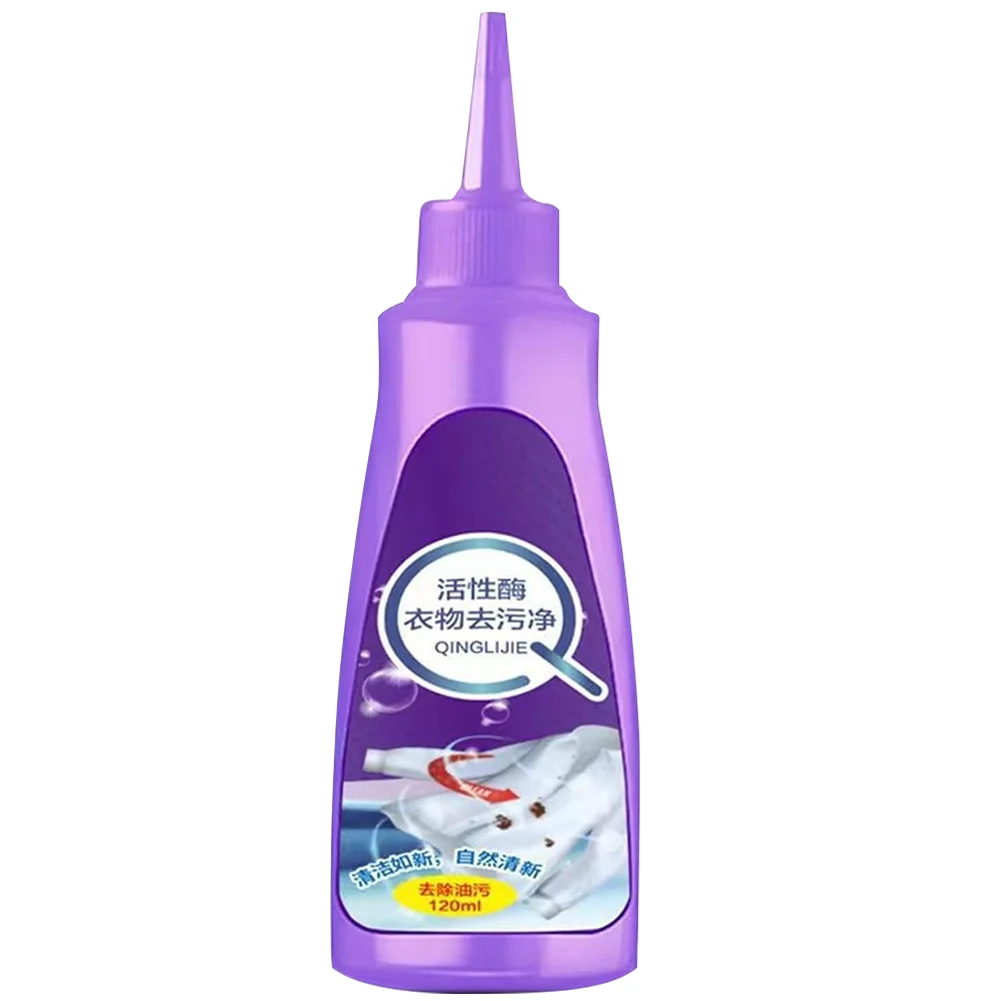 120 ml detergente líquido concentrado para roupas, linho limpo, enzima ativa, detergente para roupas, camiseta, roupa íntima, desengordurante