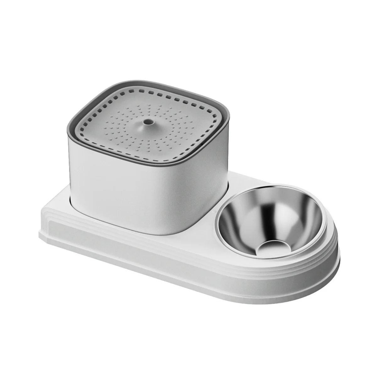 

Автоматический Поильник для домашних животных 2 в 1, поилка для кошек и миска для кормления, фильтрующий рециркуляционный дозатор питьевой воды для домашних животных, кошек