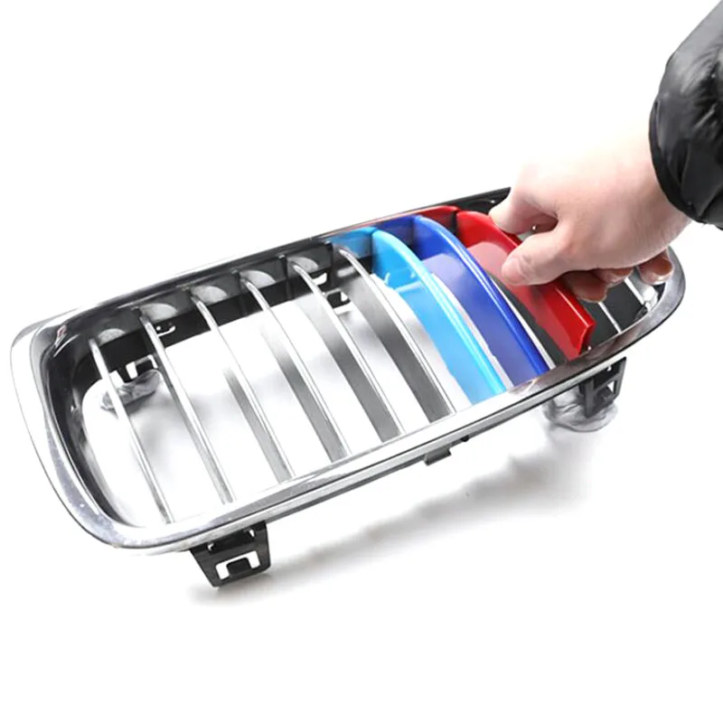 자동차 그릴 네트워크 장식 트림 그릴 스티커, BMW E46 F30 E90 3 시리즈 자동차 스타일 BMW 그릴 스티커, BMW 액세서리, 로트당 3 개