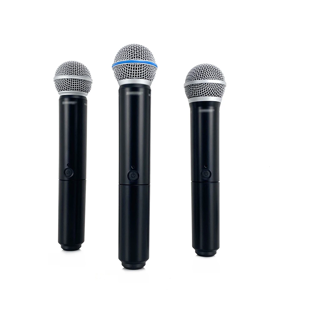 전문 무선 보컬 마이크 UHF 시스템 키트, 노래방 무대 공연 교회 연설용 핸드헬드 마이크, BLX4, 1 채널