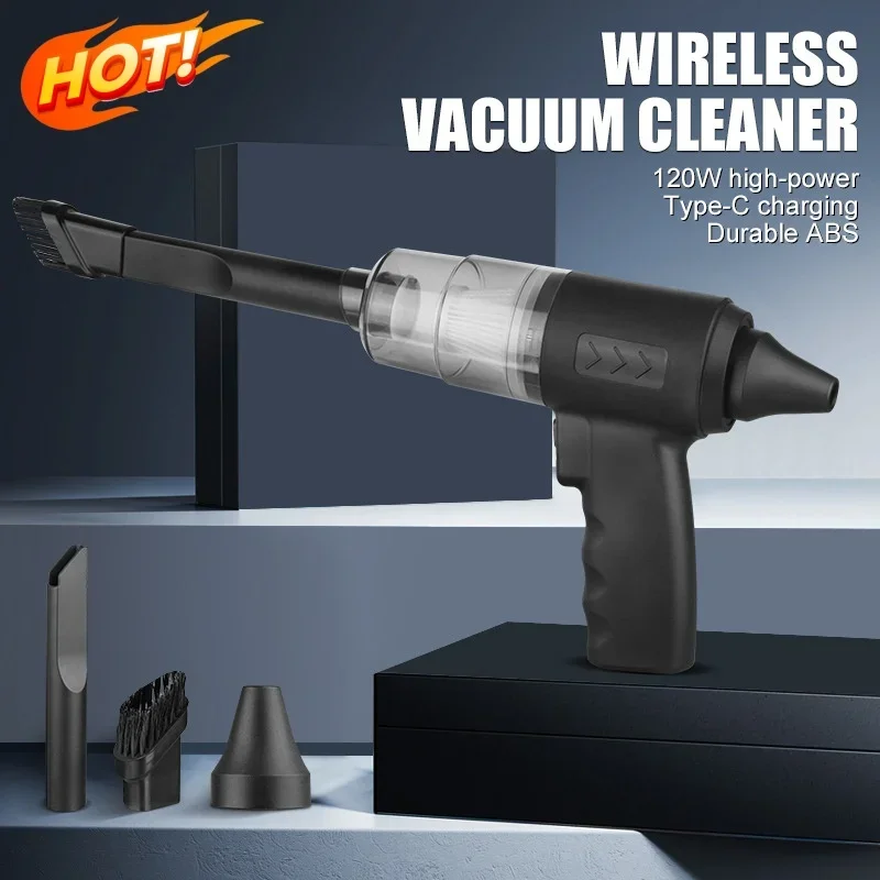 2900000pa Car Wireless High Power Vacuum Cleaner 120W 3-in-1 Portable Handheld For Home Rechargeable Auto Cordless Cleaner 2026 2