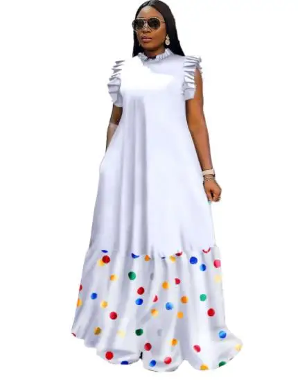 Elegant African Dresses for Women Dashiki Autumn Spring Maxi Dress Ladies Traditional African Clothing african dress