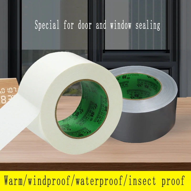 Window Windproof Warm Film Window Sealing Tape Winter Air Leakage Device Wind Proof Waterproof Self-adhesive Door Seam Adhesive