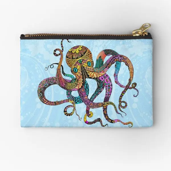 

Electric Octopus Zipper Pouches Packaging Wallet Money Men Small Key Pure Pocket Cosmetic Women Storage Panties Bag Underwear