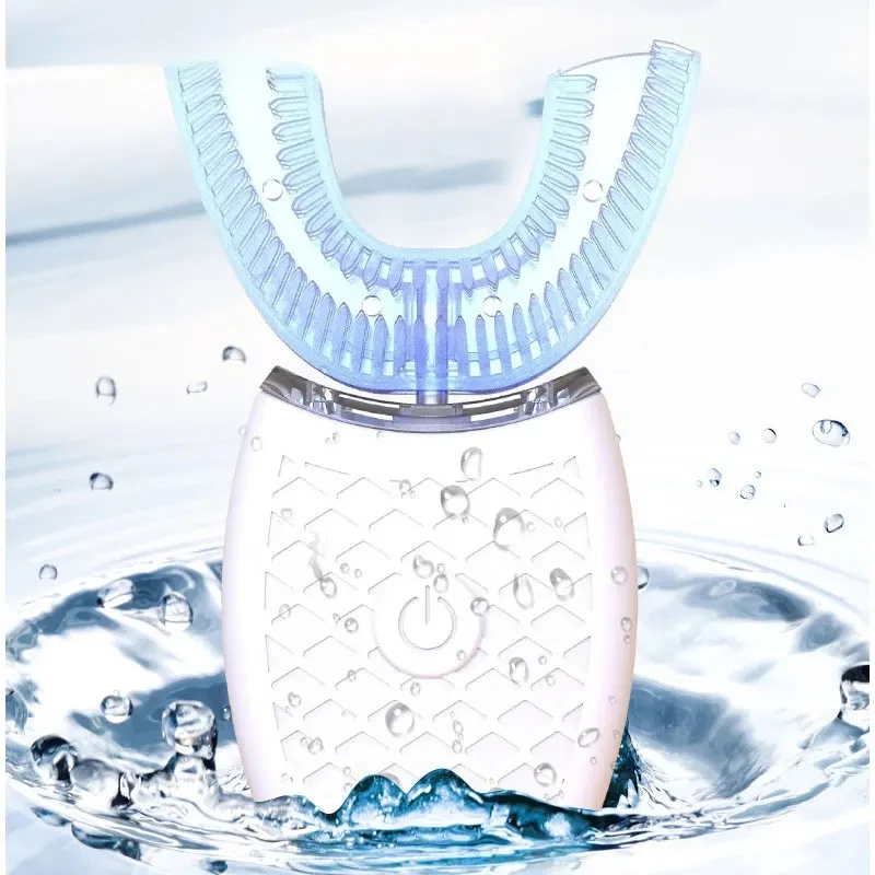 Sonic Electric Toothbrush U Type Toothbrush Silicon Head 360 Degrees Intelligent Automatic USB Charge Waterproof Teeth Whitening